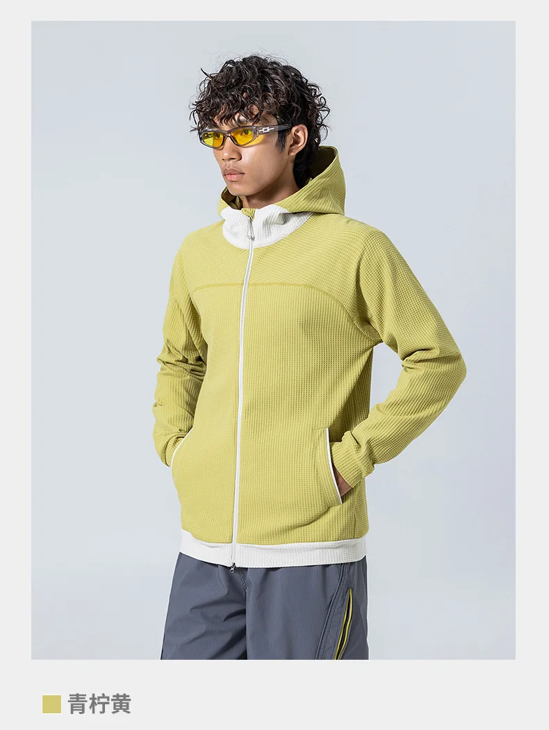 Sweatshirt Coat Men Loose Casual Outdoor Hiking Sport Hoodie Jacket City Walk Track Hooded Sweatshirts Coat Spring Autumn Tops
