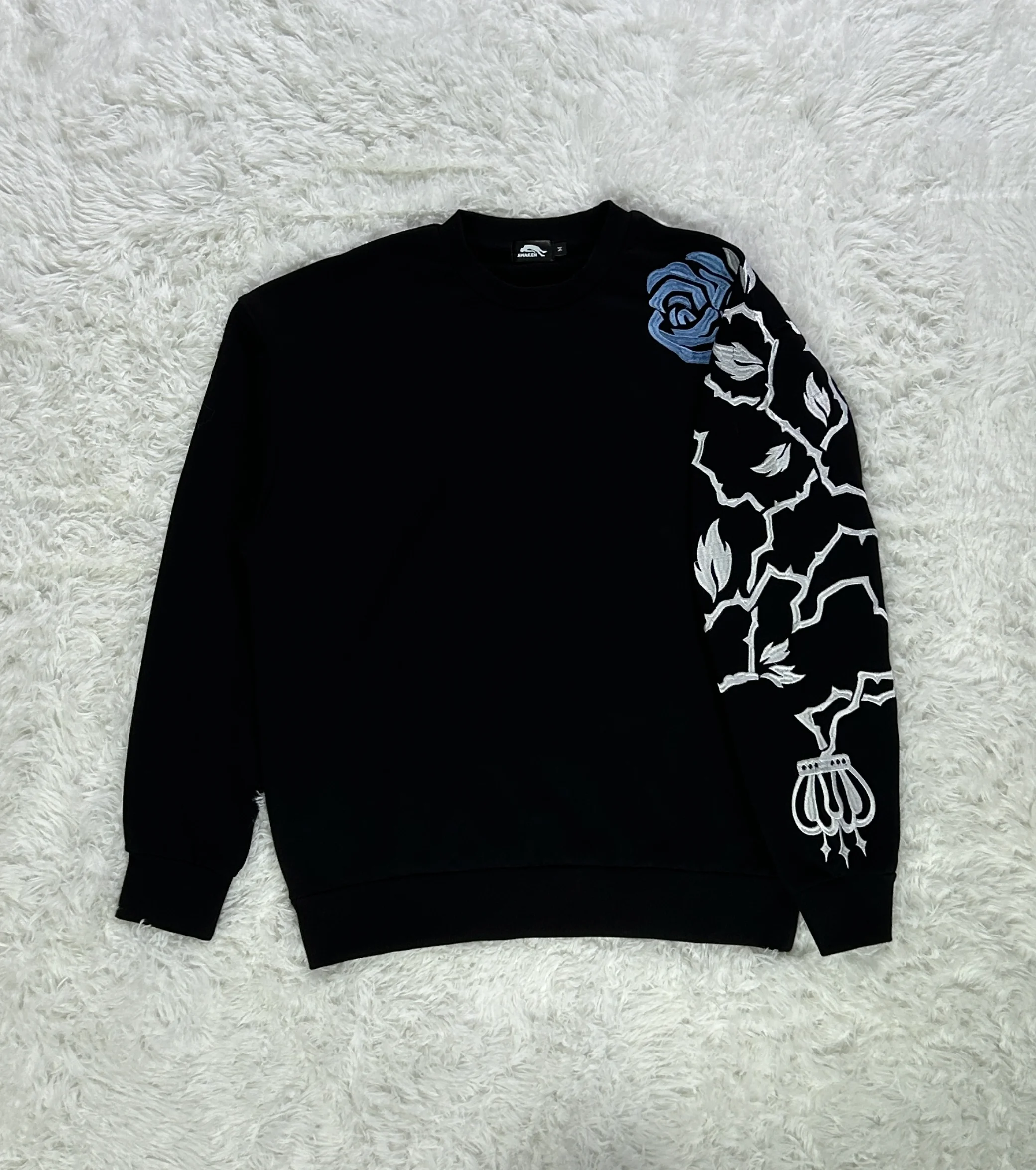 Y2k Kaiser Sweatshirt Retro Japanese Anime Style Embroidery Men Pullover Harajuku Hip Hop Streetwear Unisex Boxy Casual Pullover