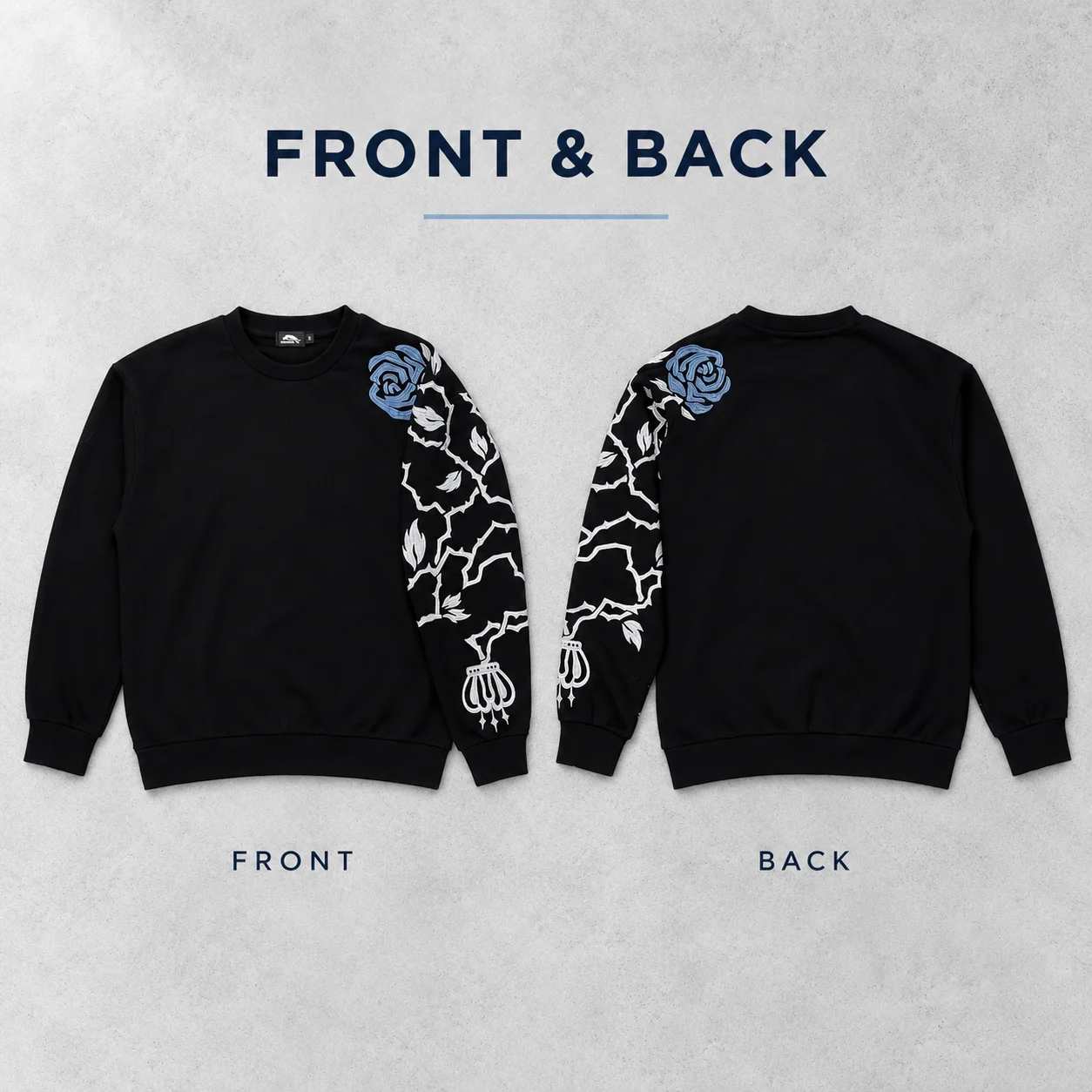 Y2k Kaiser Sweatshirt Retro Japanese Anime Style Embroidery Men Pullover Harajuku Hip Hop Streetwear Unisex Boxy Casual Pullover
