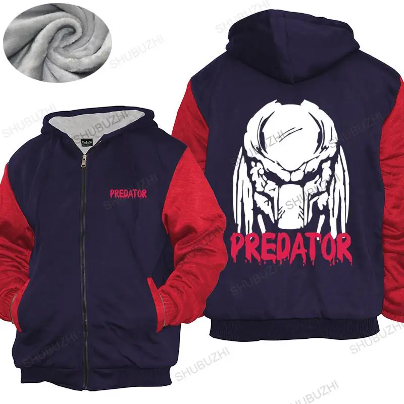 Homme hoodies winter men thick hoody Predator Alien hoodies Classic Retro Movie Film brand Fleece hoody unisex jacket