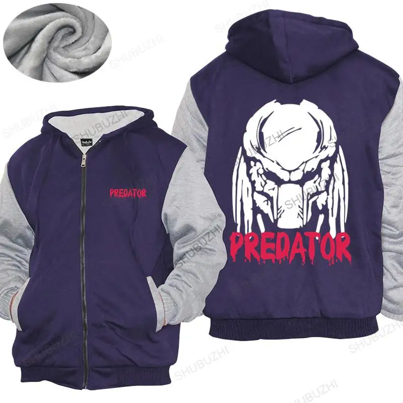 Homme hoodies winter men thick hoody Predator Alien hoodies Classic Retro Movie Film brand Fleece hoody unisex jacket