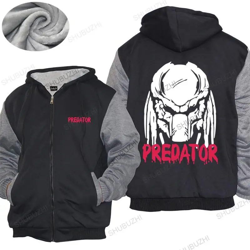 Homme hoodies winter men thick hoody Predator Alien hoodies Classic Retro Movie Film brand Fleece hoody unisex jacket