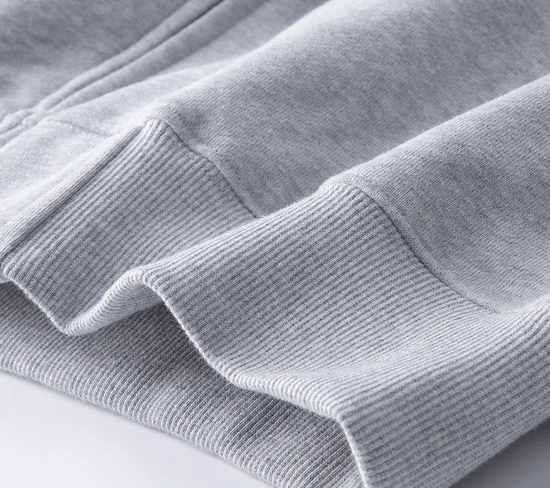 500GSM Heavyweight Terry Zip Up Hoodie for Men Solid Color Loose Oversized Casual Trendy Comfort Layering Full Zip Sweatshirt