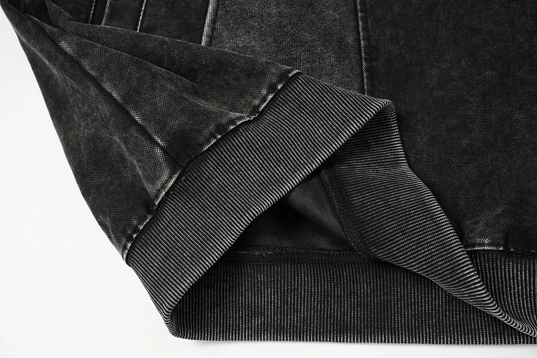 American Streetwear Deconstructed Panel Spliced Hoodie Unisex Washed Distressed Vintage Loose Oversized Sweatshirt