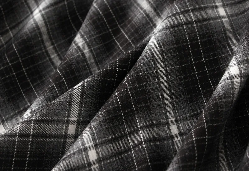 French Vintage Plaid Wrap Skirts for Women Autumn High Waist Pleated A-Line Maxi Skirts Irregular Long Skirts Female Clothing