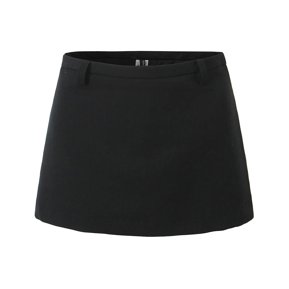Summer black mini skirts for woman low waist skirts sexy cute 2000s clothing y2k pencil micro skirt grey short skirts beach