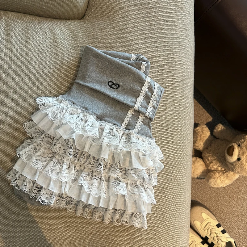 Y2K Lace Mini Skirt Women Kawaii Cutecore Ruffles Patchwork Ball Gown Skirts Summer Japanese Harajuku High Waist A Line Faldas