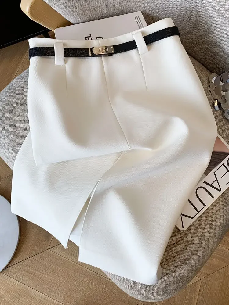 2026 New Solid Skirt Woman High Waist Skirt Spring/Summer Slim A-line Skirt Women