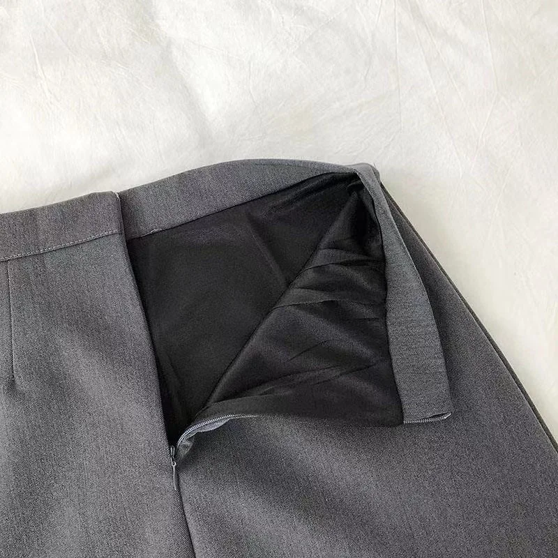 Women High Waist Bodycon Mini Skirts for Women Black Gray Pencil Skirt Office Ladies Business Wear Sexy Female Nightclub Clothes