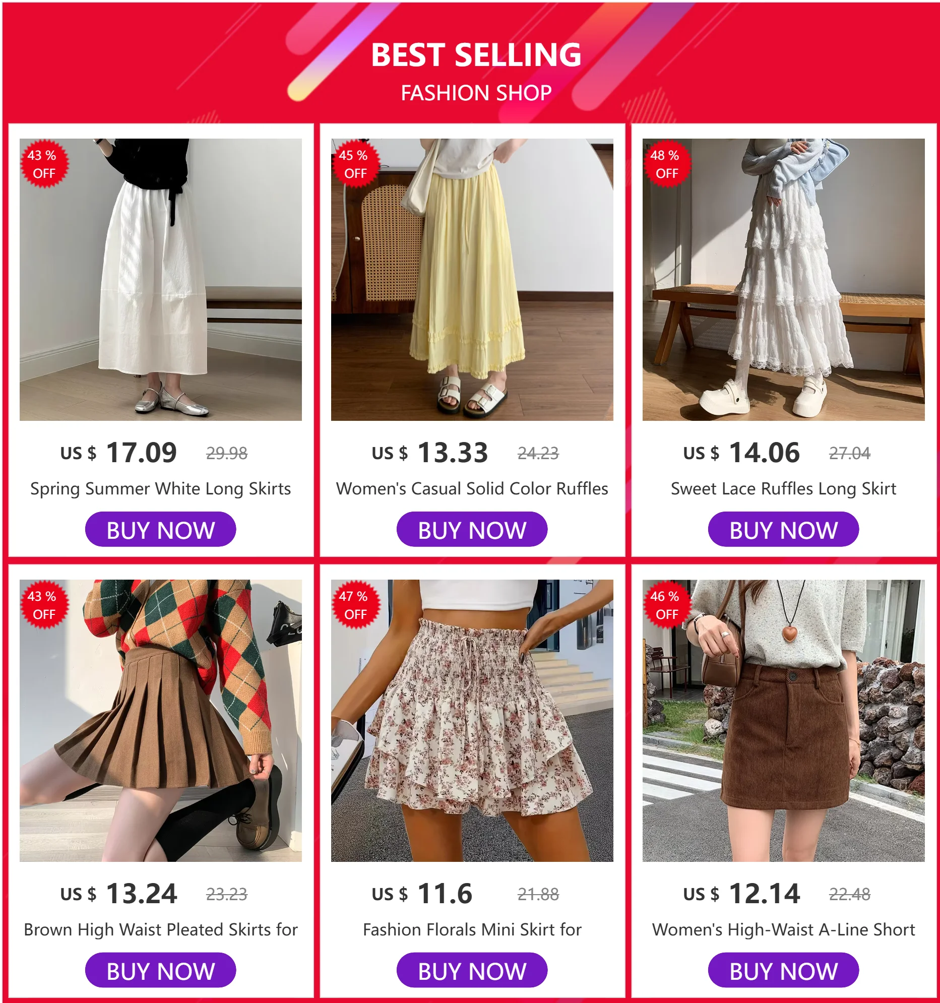 Retro Brown Corduroy Mini Skirt for Women Autumn Winter High-waisted A Line Ruffle Skirts Women Anti-Glare Cake Puff Skirt