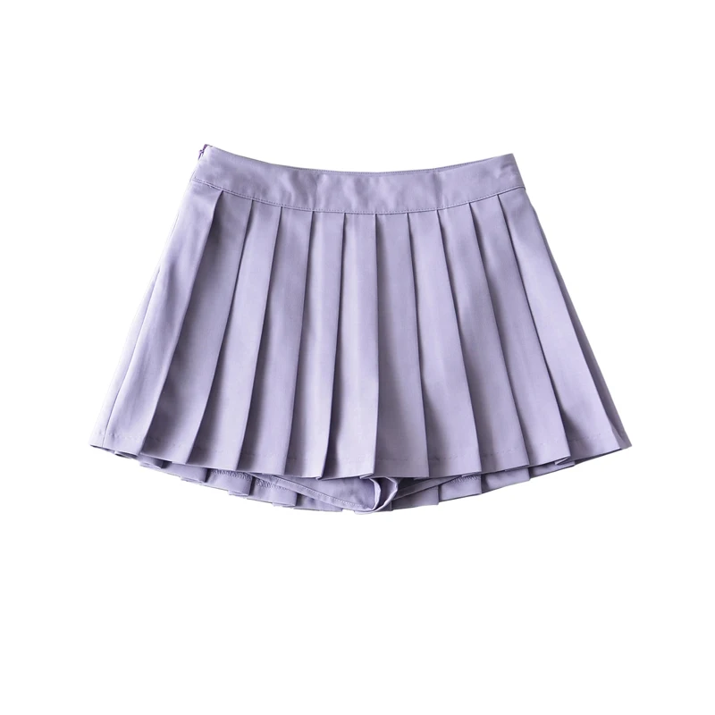 Summer Mini Skirts For Women Harajuku High Waist Skirts Womens Korean Fashion Sexy Skirts Vintage Pleated Skirt Tennis Pink Blue