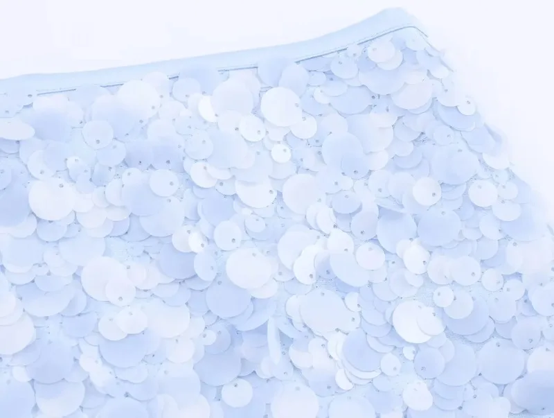 Ladies Sequin Mini Skirt European and American Style Skirt Summer New Fashion Women's Clothing Simple Slim Hip Dress