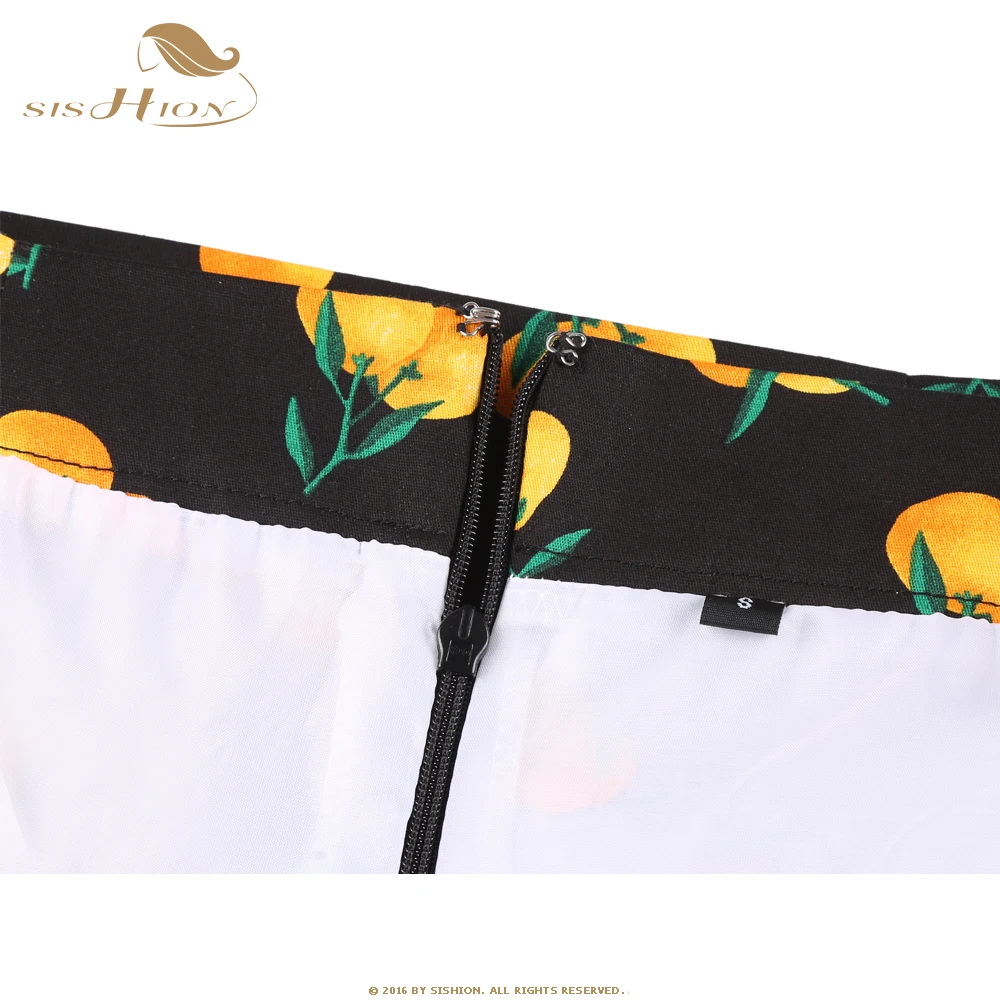 SISHION Dropshipping Floral Toucan Print Mini Skirt SS0008 Cotton Vintage Slim Retro Sexy Skirts Womens Ladies Women Skirt Y2K