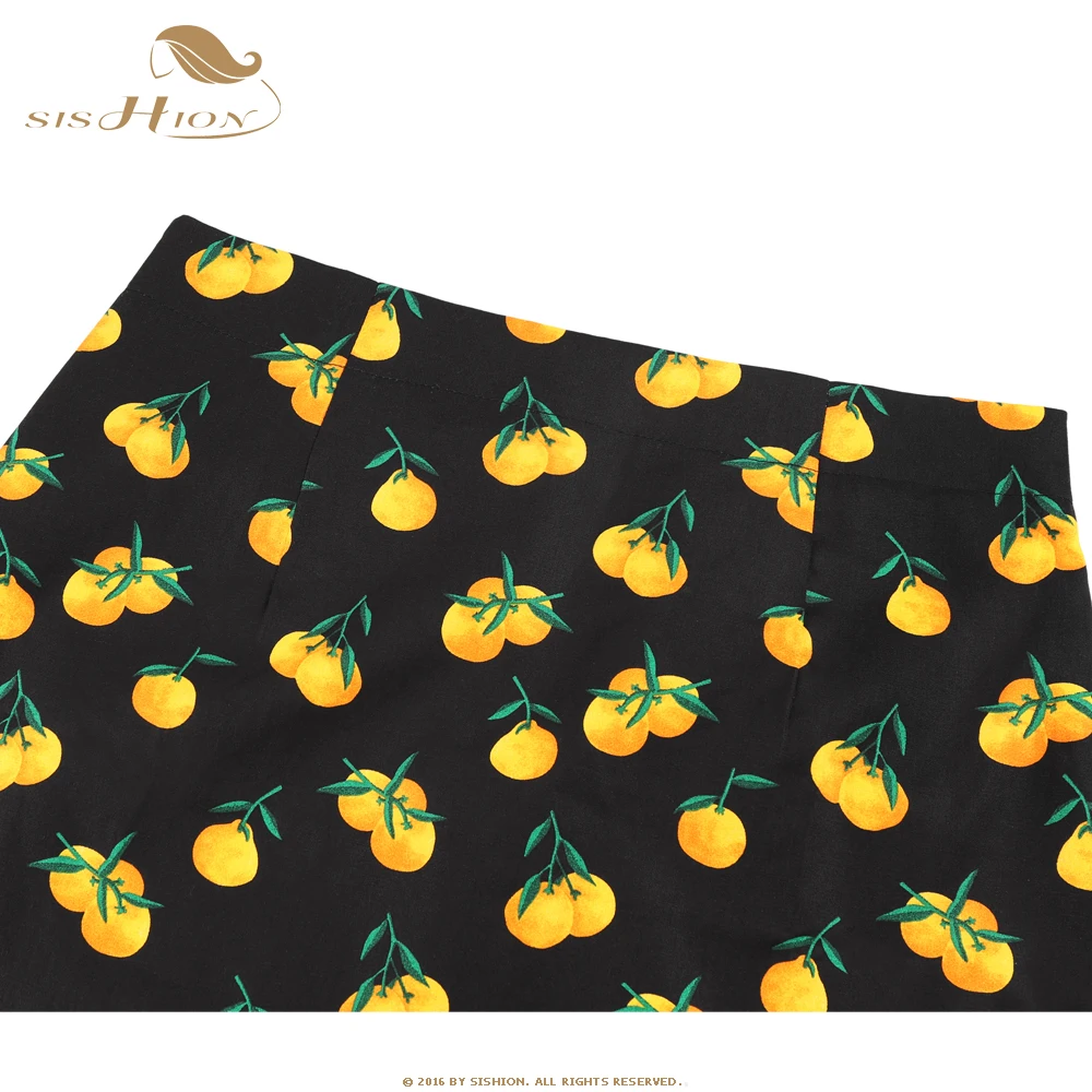SISHION Dropshipping Floral Toucan Print Mini Skirt SS0008 Cotton Vintage Slim Retro Sexy Skirts Womens Ladies Women Skirt Y2K