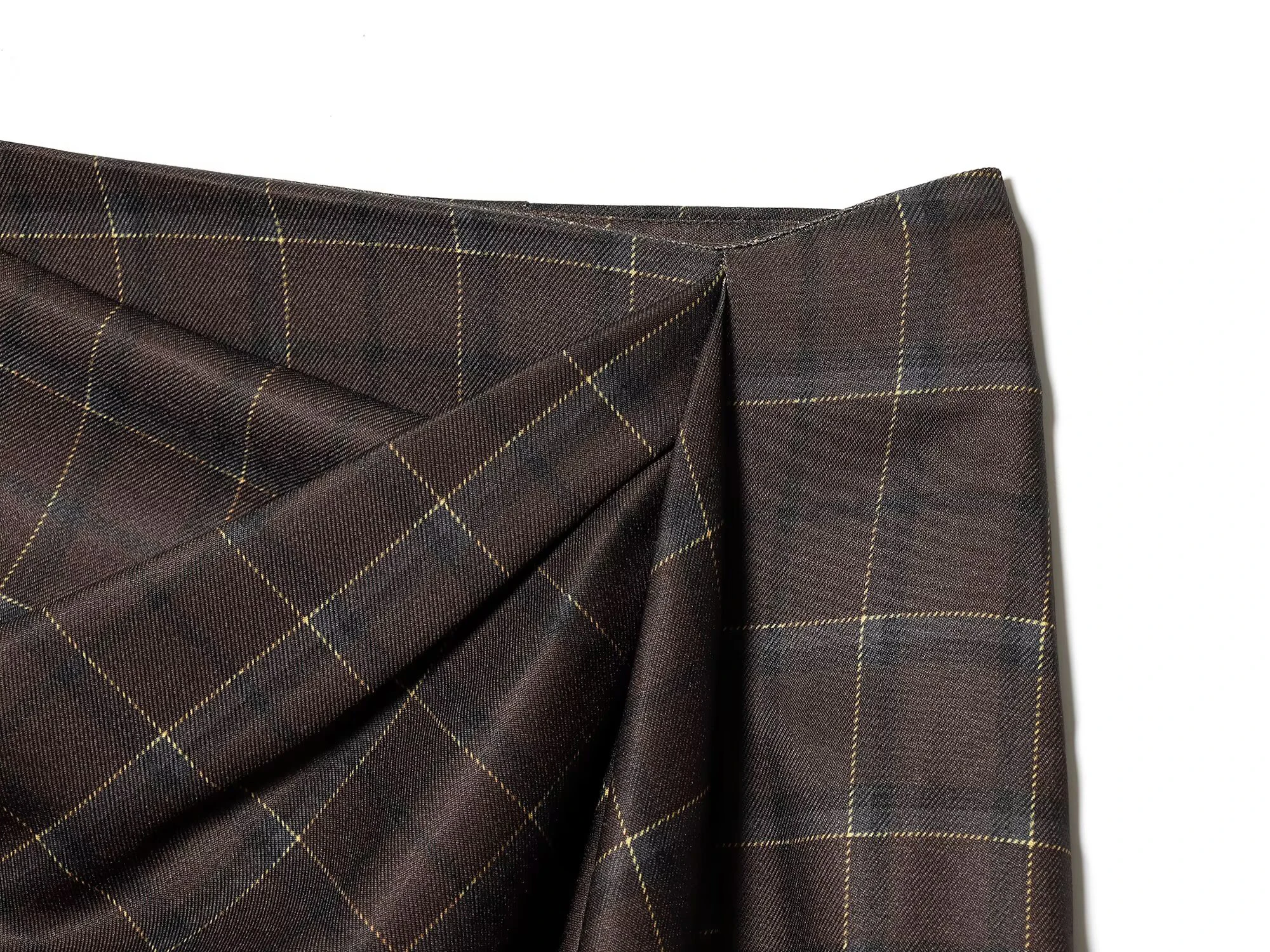 European and American style 2026 spring new women's clothing style simple and slim fit mid waist pleated plaid skirt