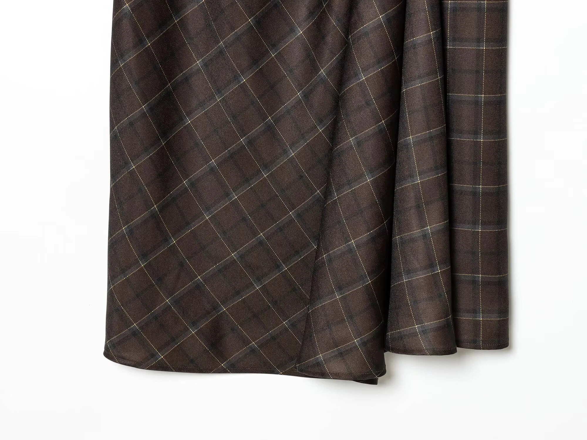 European and American style 2026 spring new women's clothing style simple and slim fit mid waist pleated plaid skirt