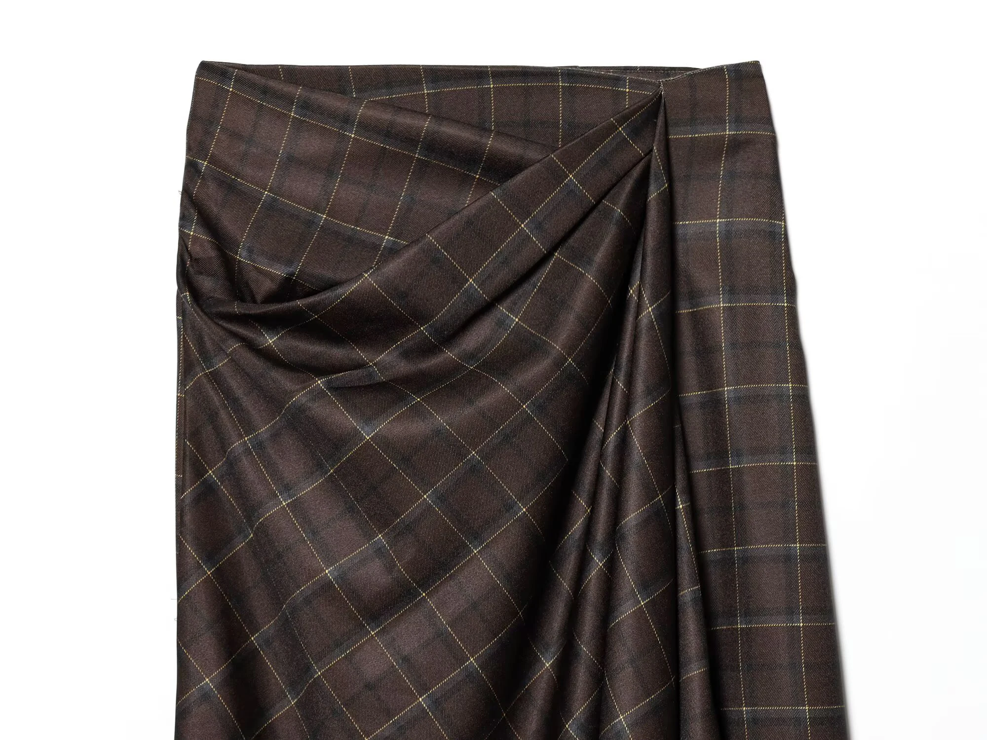 European and American style 2026 spring new women's clothing style simple and slim fit mid waist pleated plaid skirt