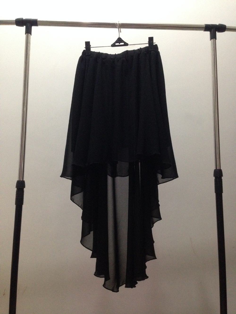 Summer 2026 Women's Fashion Rainbow Color Irregular Chiffon Skirts Candy Color Ruffles Sexy Skirts for Women