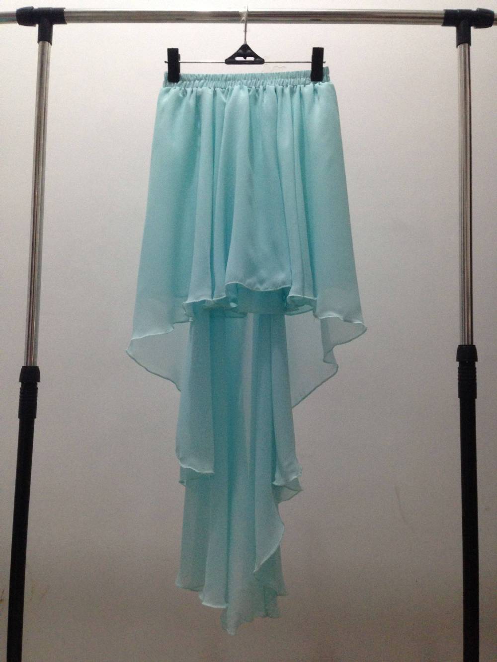 Summer 2026 Women's Fashion Rainbow Color Irregular Chiffon Skirts Candy Color Ruffles Sexy Skirts for Women