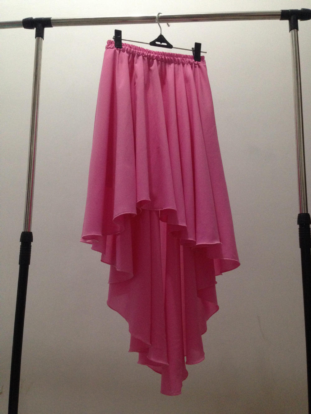 Summer 2026 Women's Fashion Rainbow Color Irregular Chiffon Skirts Candy Color Ruffles Sexy Skirts for Women