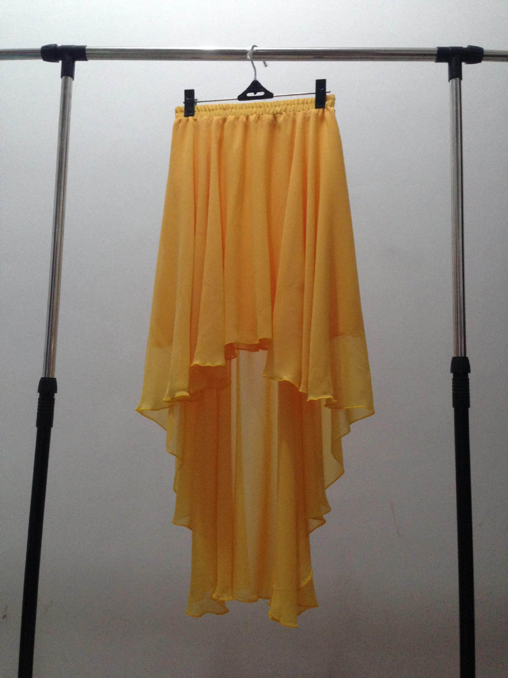 Summer 2026 Women's Fashion Rainbow Color Irregular Chiffon Skirts Candy Color Ruffles Sexy Skirts for Women