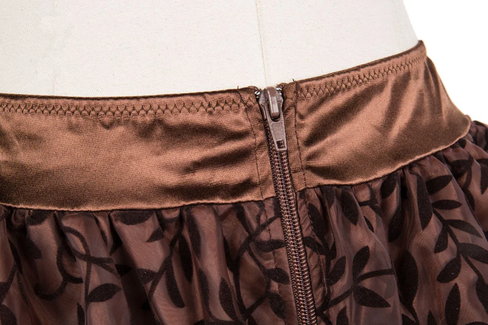 Women Steampunk Irregular Ruffle Pirate Skirt Gothic Autumn Winter Lace Trim Pleated Dancing Skirt Medieval Showgirl Party Dress