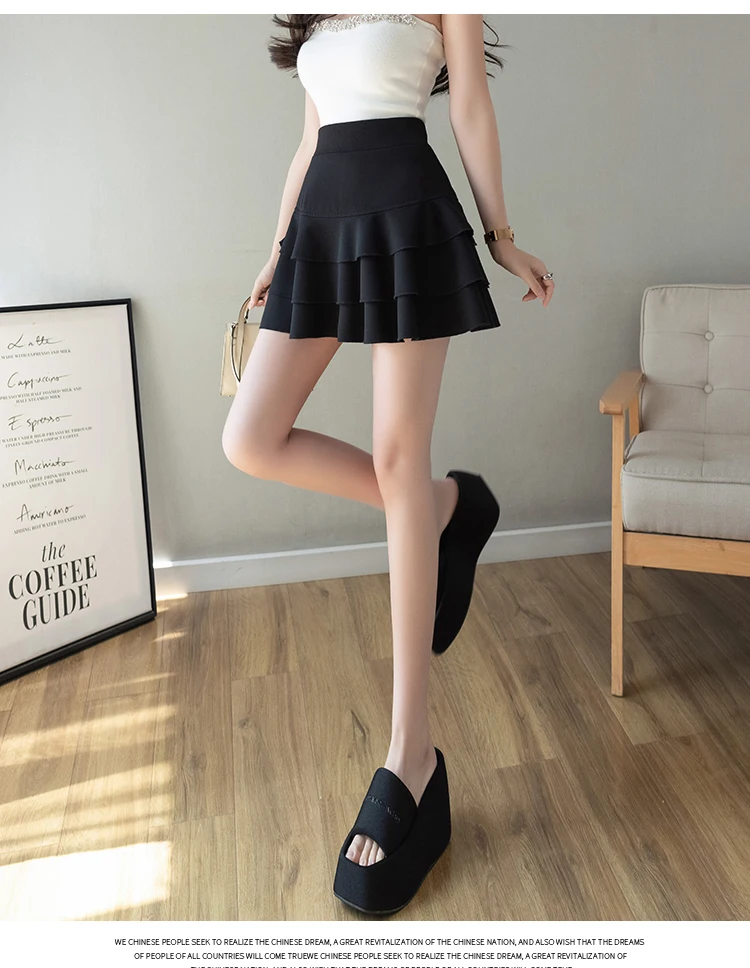 Summer Black Mini Skirts Women 2026 Fashion High Waist A Line Kawaii Faldas Mujer Korean Style Pleated Micro Tennis Skirt Y2k