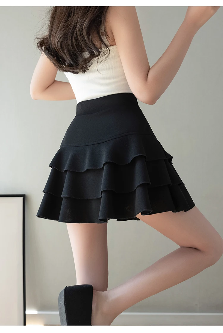 Summer Black Mini Skirts Women 2026 Fashion High Waist A Line Kawaii Faldas Mujer Korean Style Pleated Micro Tennis Skirt Y2k
