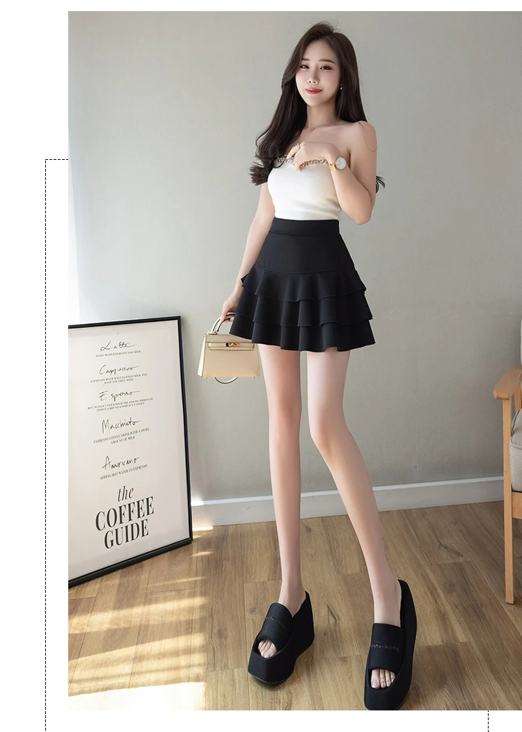 Summer Black Mini Skirts Women 2026 Fashion High Waist A Line Kawaii Faldas Mujer Korean Style Pleated Micro Tennis Skirt Y2k