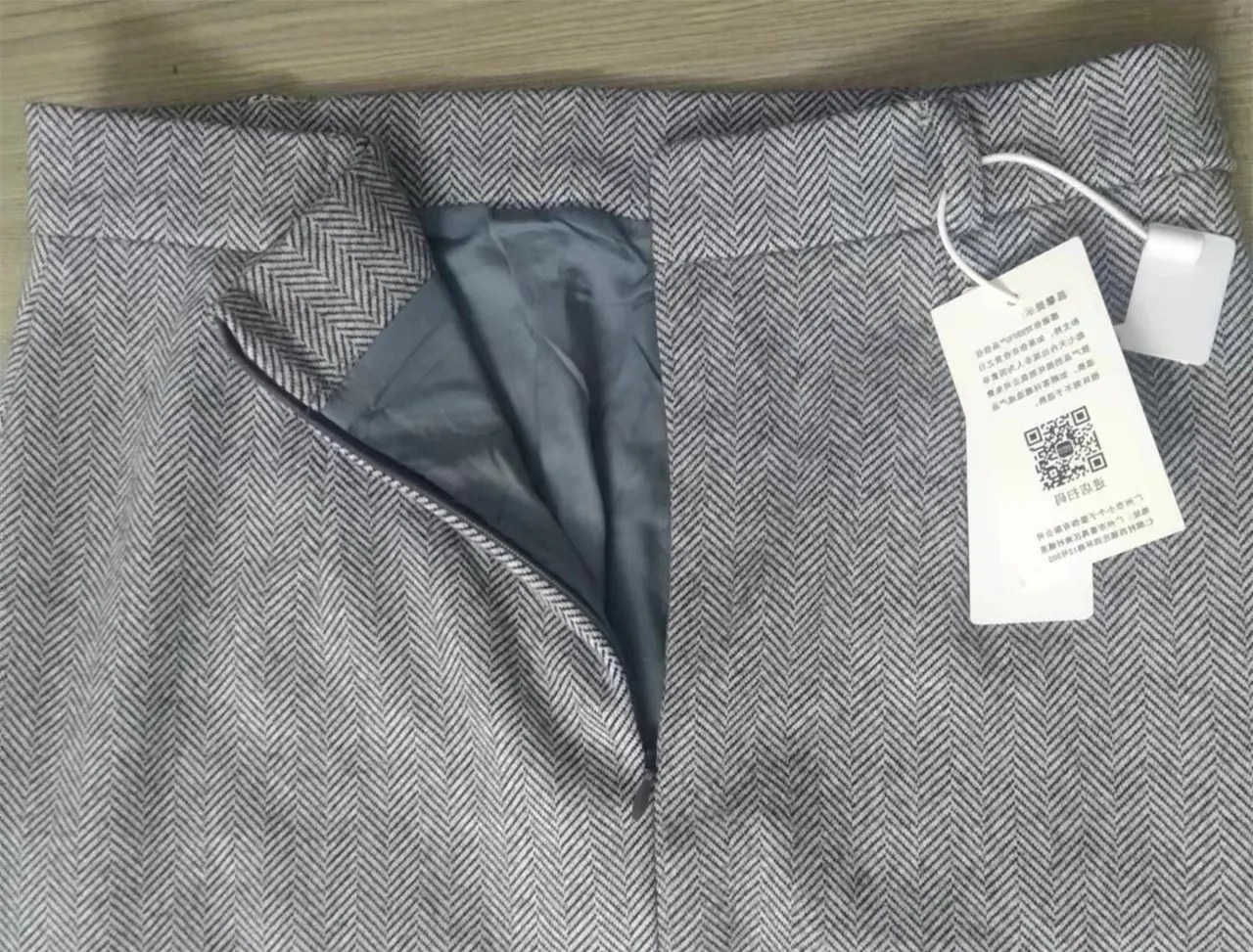 Gray Pencil Skirts Belted Elegant Women Slim Office Ladies Casual A-Line High Waist Split Midi Skirt Autumn Winter