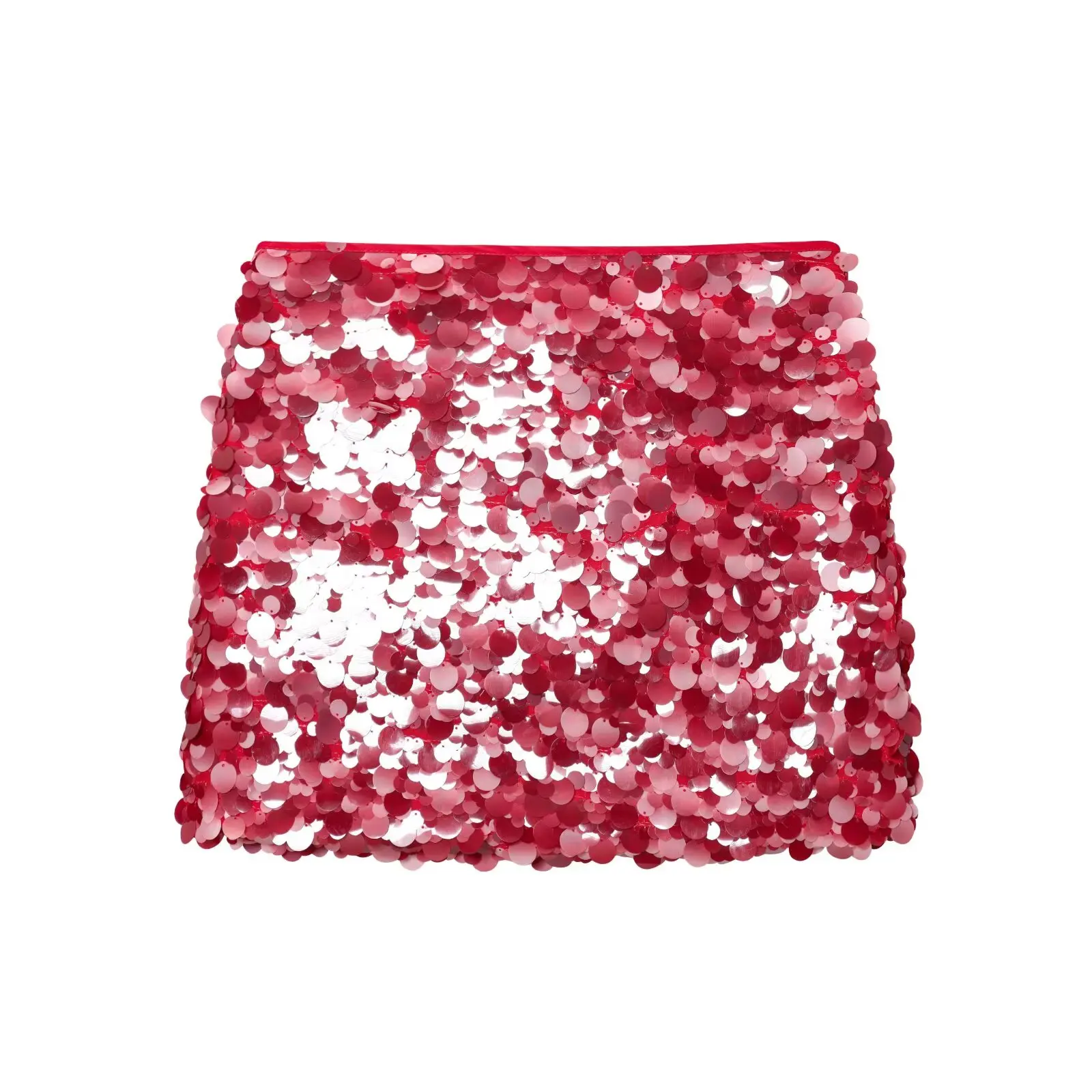 HH Women Summer Fashion Party Style Sequin Mini Slim Skirt Female Sexy Elegant Banquet Zipper High Waist Short A-Line Skirt