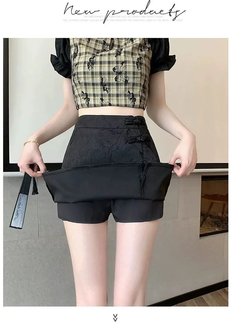 Elegant Pink White Mini Skirts for Women Fashion Bow Short Skirts Women's Summer Slim Skirts Pants Women Split High Waist Skirts