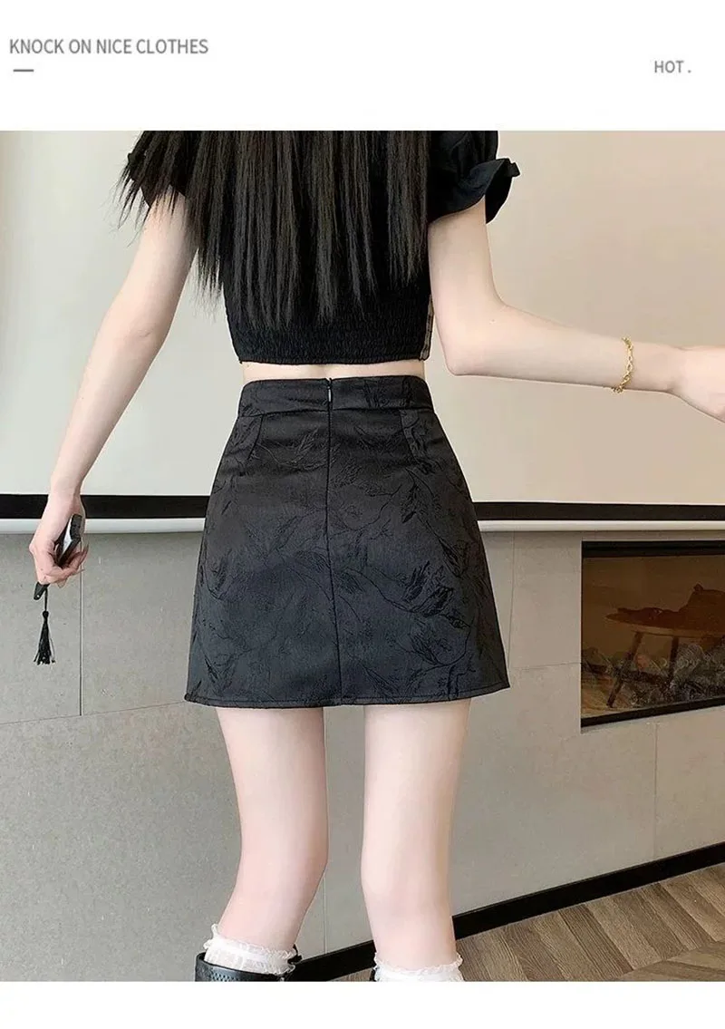 Elegant Pink White Mini Skirts for Women Fashion Bow Short Skirts Women's Summer Slim Skirts Pants Women Split High Waist Skirts