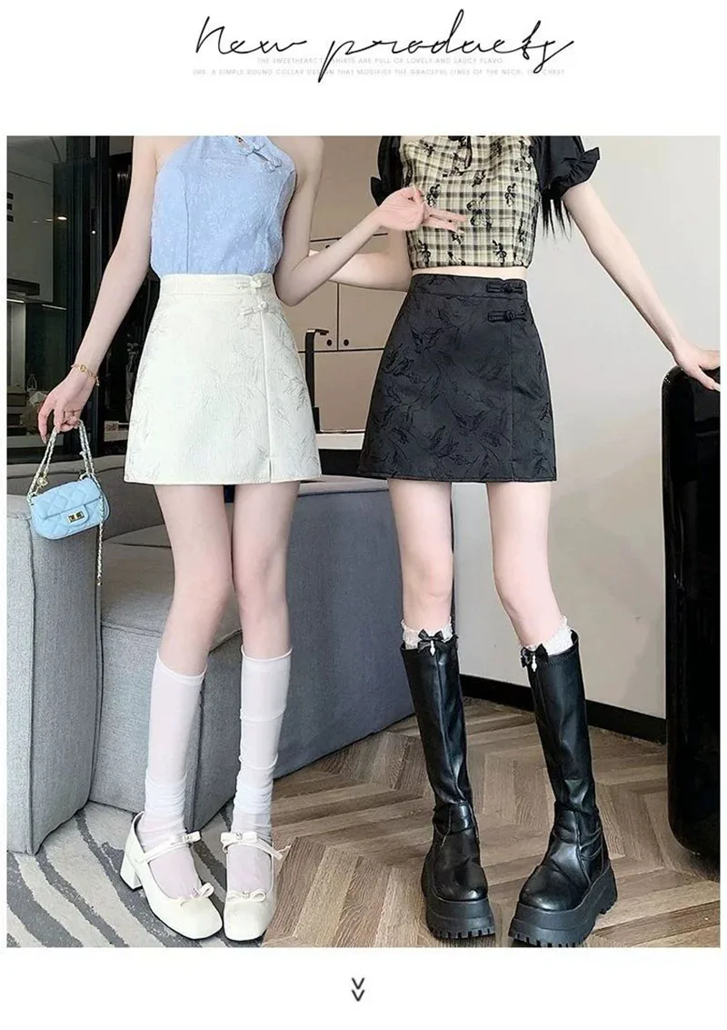 Elegant Pink White Mini Skirts for Women Fashion Bow Short Skirts Women's Summer Slim Skirts Pants Women Split High Waist Skirts
