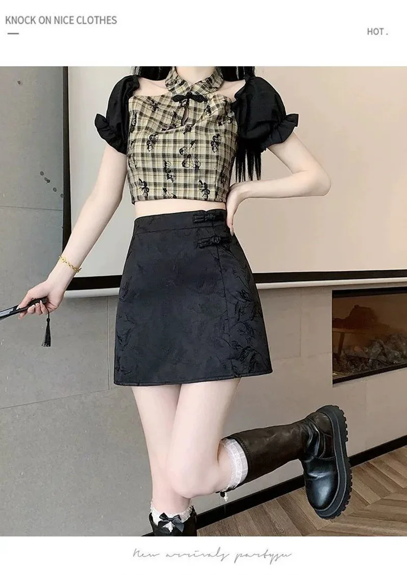 Elegant Pink White Mini Skirts for Women Fashion Bow Short Skirts Women's Summer Slim Skirts Pants Women Split High Waist Skirts