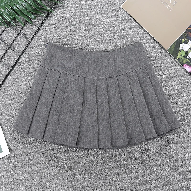 Pleated Mini Skirt with Slit SideLow Rise Accordion Pleat Miniskirt Y2K Skort E-girl Women's Outfit Spring Summer KPOP Outfit