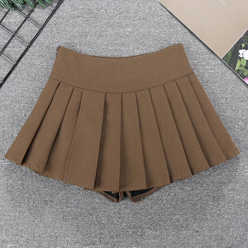 Pleated Mini Skirt with Slit SideLow Rise Accordion Pleat Miniskirt Y2K Skort E-girl Women's Outfit Spring Summer KPOP Outfit