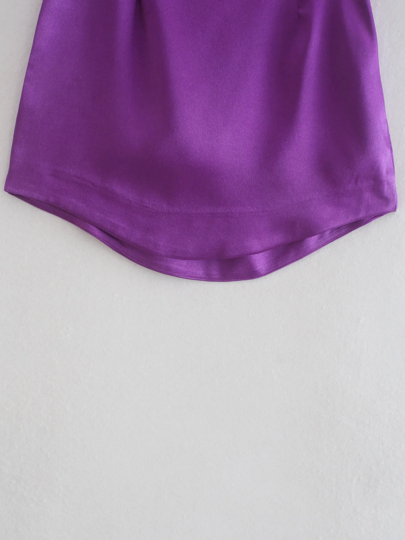 Willshela Women Fashion Purple Satin Mini Skirt High-waist Side Zipper Chic Lady Woman INS style Soft Short skirts