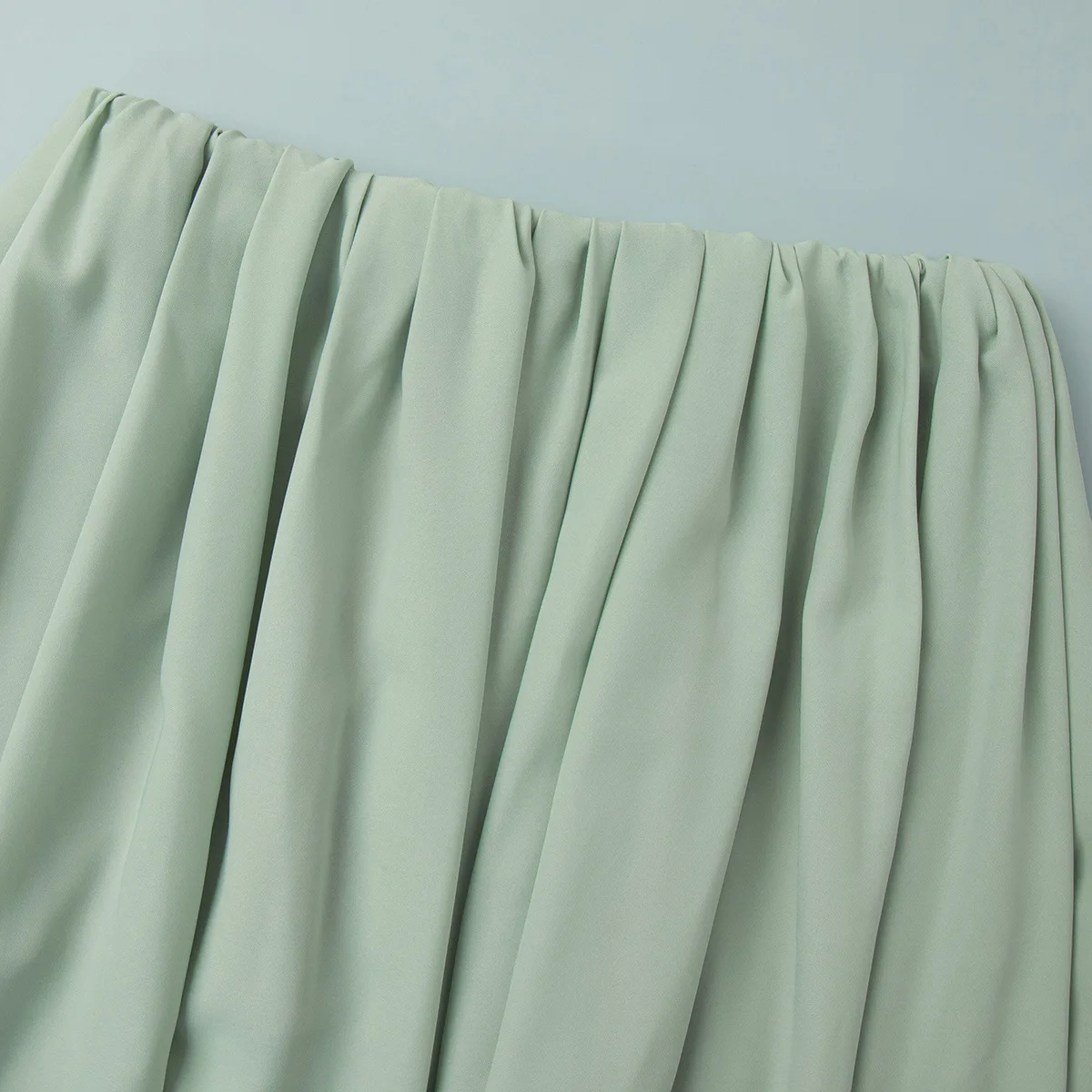Typhaland Pleated Draped Slit Long Skirt For Women Casual Loose High Waist 2026 Summer New Female Skirts Solid Commuting Clothes