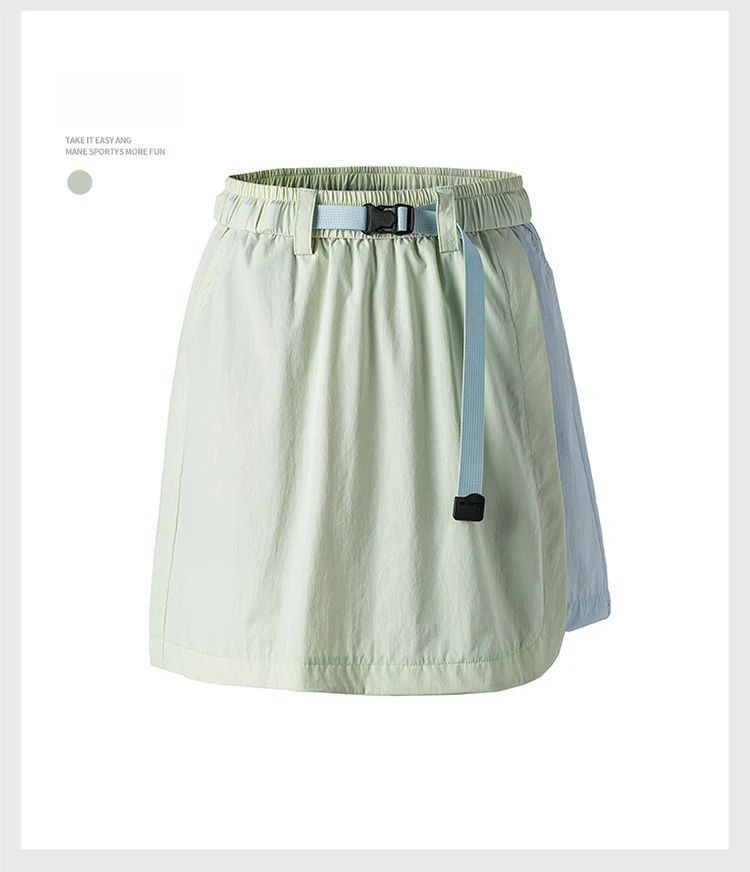 Women's UPF2000+ UV Protection Skort High Waist Hiking Skirt Shorts Quick Dry Cooling Summer Tennis Sports Skirt with Pouch