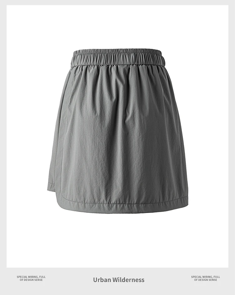 Women's UPF2000+ UV Protection Skort High Waist Hiking Skirt Shorts Quick Dry Cooling Summer Tennis Sports Skirt with Pouch