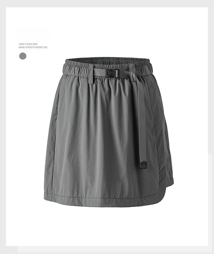 Women's UPF2000+ UV Protection Skort High Waist Hiking Skirt Shorts Quick Dry Cooling Summer Tennis Sports Skirt with Pouch