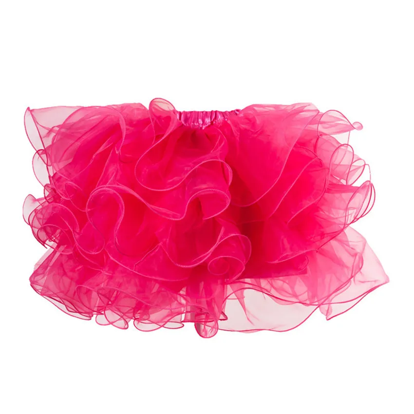 6Colors Extra Fluffy Teenage Girl Adult Women Pettiskirt Pleated Tutu Skirt Candy Color Party Dance Bubble Skirt Christmas Gifts