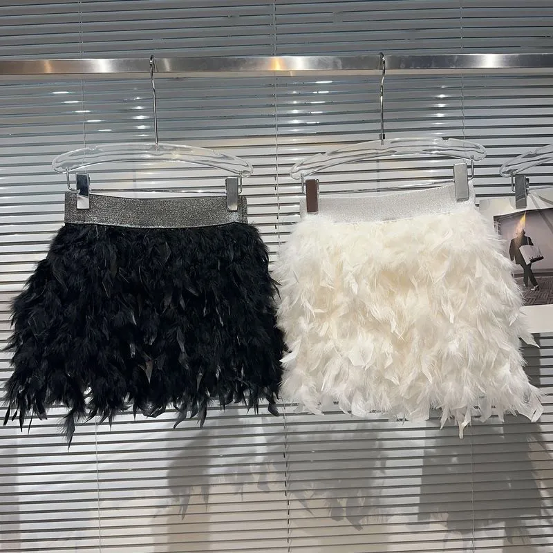 Party Princess Feather Puffy Skirt for Women