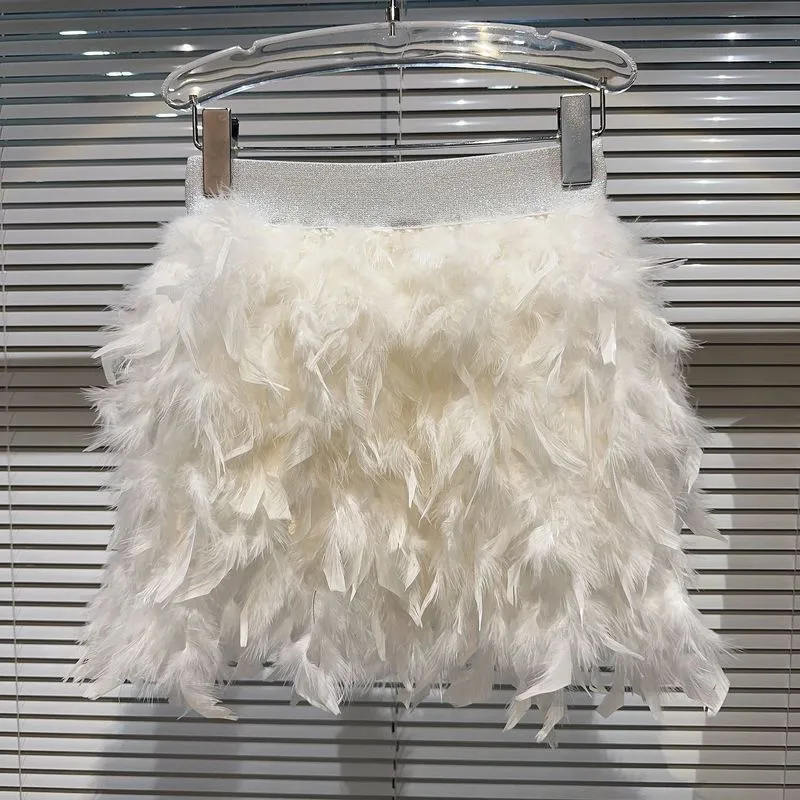 Party Princess Feather Puffy Skirt for Women