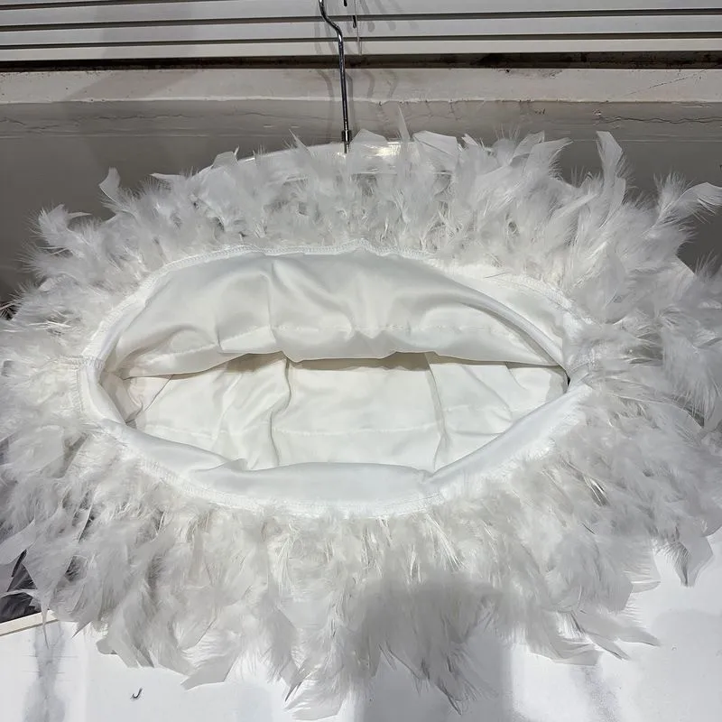 Party Princess Feather Puffy Skirt for Women