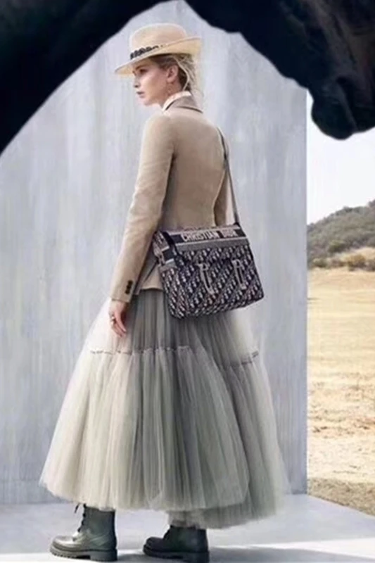 Maxi Long Tulle Skirt for Women Black Gothic Pleated Casual Party Fairycore Summer Winter Jupe Longue 2026 Falda Mujer