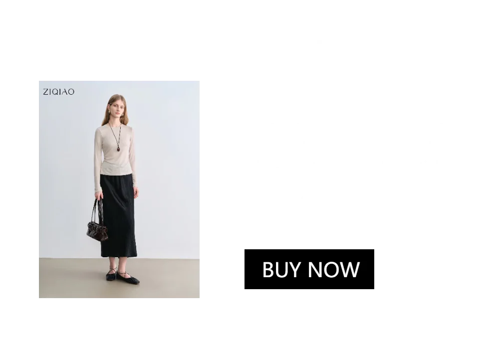 ZIQIAO Petite Size 2025 Women's Vintage Panelled A-Line Midi Skirt Retro Split Hem Long Skirt Elegant High Waist Autumn Winter