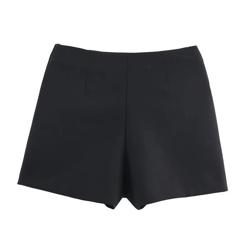 Asymmetrical Short Skirts for Women Spring Autumn Fashion Mini Solid Color Skirt Shorts American Daily Commute All-Match Skirts