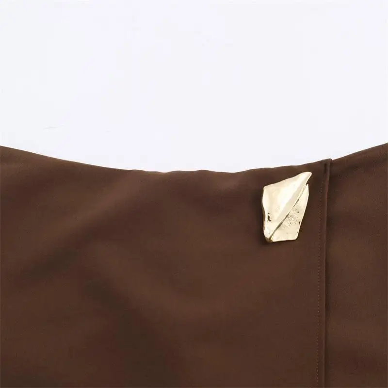 Asymmetrical Short Skirts for Women Spring Autumn Fashion Mini Solid Color Skirt Shorts American Daily Commute All-Match Skirts